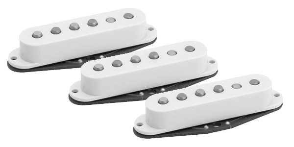 Haeussel Pickup / Strat Classic mixed Alnico 52 Set TrueSpace Staggered White