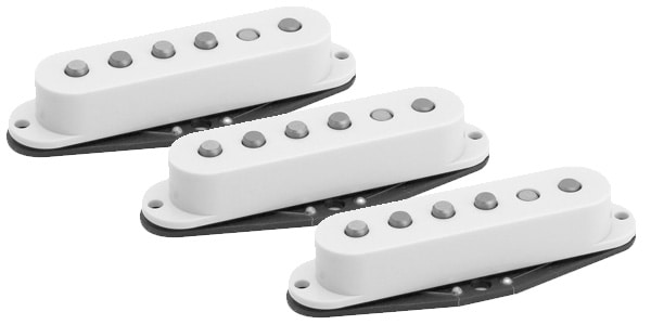 Haeussel Pickup / Strat Classic A2 Set TrueSpace Staggered White