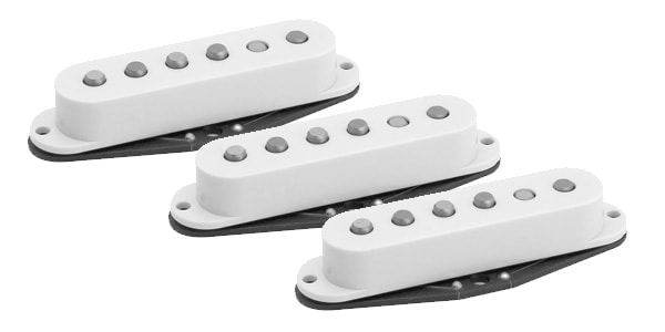 Haeussel Pickup / Strat Classic Set TrueSpace Staggered White