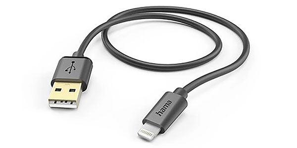 HAMA / USB2.0ケーブル Type-A to Lightning ブラック 3m