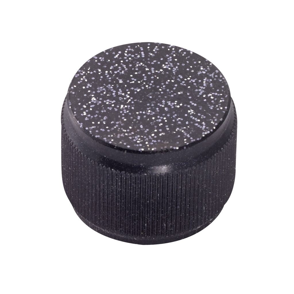 /Haramis Small Knurled, Black Sparkle - Single