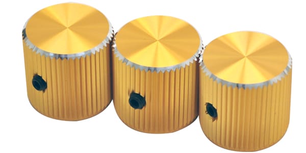 HATA / Knurling Straight Knob Gold (3)