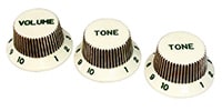 林商会 / 60's SC Heavy Relic Control knob Aged white Set
