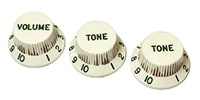 林商会 / 70's SC Relic Control knob Aged white Set