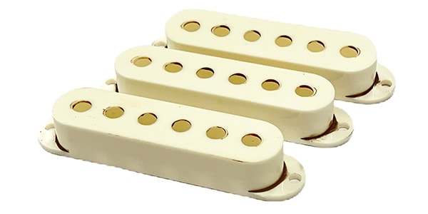 林商会 / 70's SC Relic Pickup cover Aged White 3個セット
