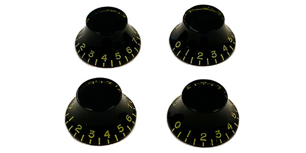 林商会 ( ハヤシショウカイ )  / Bell knob CAB Relic Black Inch 4個セット