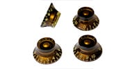 林商会 / Bell knob oxidized Gold Inch 4個セット