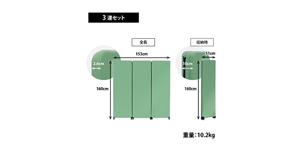 林製作所 ( ハヤシセイサクショ )  / オーディオルームパネル 3連セット グリーン画像6