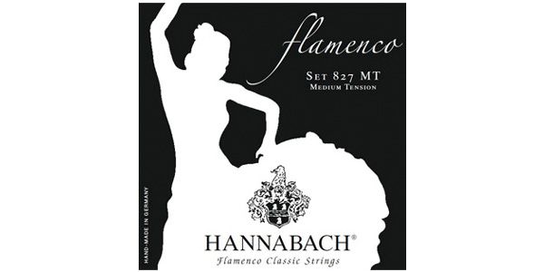 HANNABACH/Flamenco [827MT BLACK]  フラメンコギター弦 ミディアム