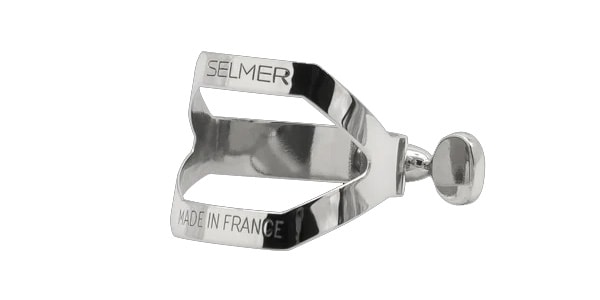 Henri SELMER Paris / テナーサックスリガチャー 銀メッキ／エボナイト用