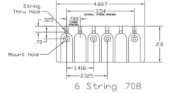 HIP SHOT / 6 Strings A Style Gold .708 Brass 画像2