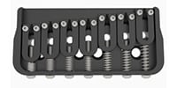 HIP SHOT / 7 String Fixed .175 Guitar Bridge Black