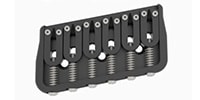 HIP SHOT / 6 String Multi-Scale Fixed Guitar Bridge 11°0.125