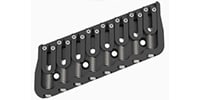 HIP SHOT / 8 String Multi-Scale Fixed Guitar Bridge 21°0.125