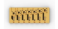 HIP SHOT / 7 String A Style Bass Bridge .669 Gold Aluminum