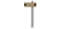 HIP SHOT / B Style Bass Saddle .708 Threaded Rod Nickel
