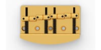 HIP SHOT / 4 Strings Vintage Bass Bridge .750 Gold