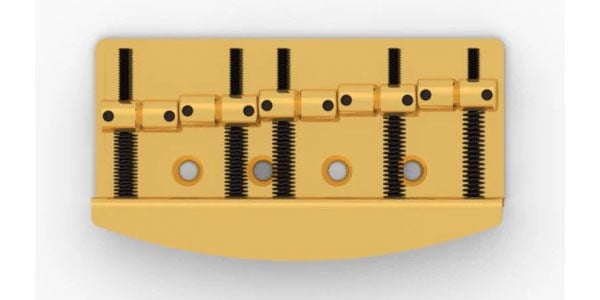 HIP SHOT ( ヒップショット )  / 5 String Vintage Bass Bridge Gold 19mm