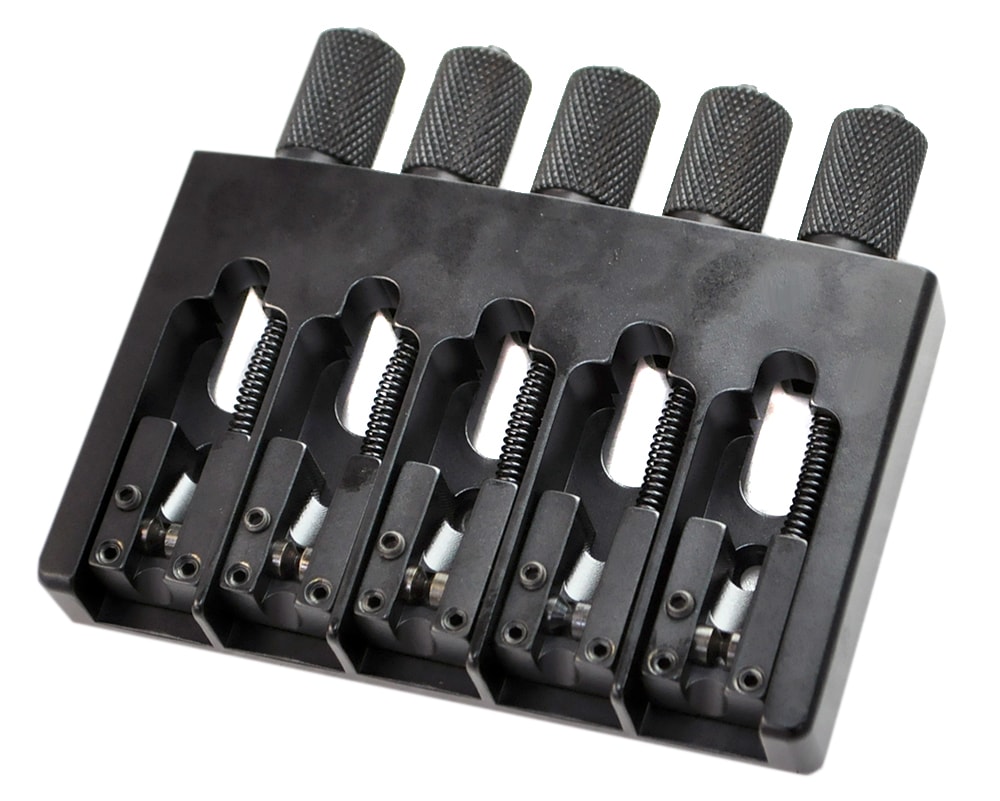 HIP SHOT/5 String Headless Bass Bridge .708 Black（Bridge Only）