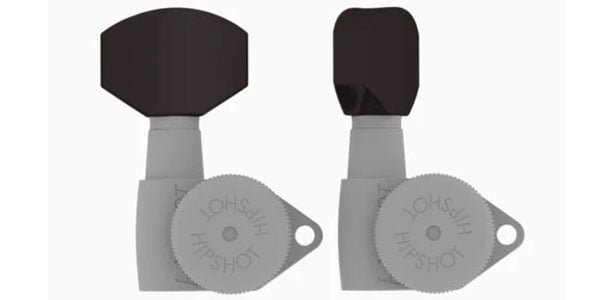 HIP SHOT / Guitar Tuner Button HEX D07 Black