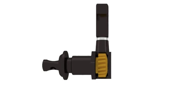 HIP SHOT ( ヒップショット )  / Classic Open Guitar Tuner Treble side .750 Black 画像2