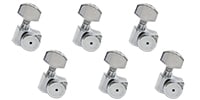 HIP SHOT / Guitar Tuner Upgrade Kit Fender Directrofit Chrome Staggered