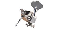 HIP SHOT / HE6-3/8 Ultralite Xtender Mini Clover Treble Side Chrome