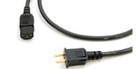 HISAGO / HD-2285 2極プラグ-3極ソケット OFC-2芯電源コード 2.0m
