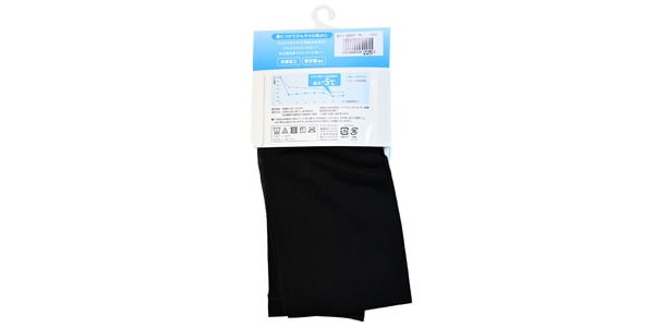 ひやプラス / Cool 40D Leggings, Full Length, M-L, Black画像2