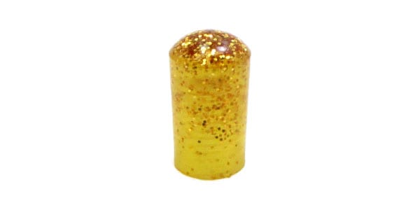 Haramis Musical Hardware ( ハラミスミュージカルハードウェア )  / Haramis 3-Way Switch Tip, Gold Glitter - Single 8-32 thread