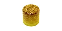 Haramis Musical Hardware / Haramis Flat Top Barrel, Gold Glitter - Single