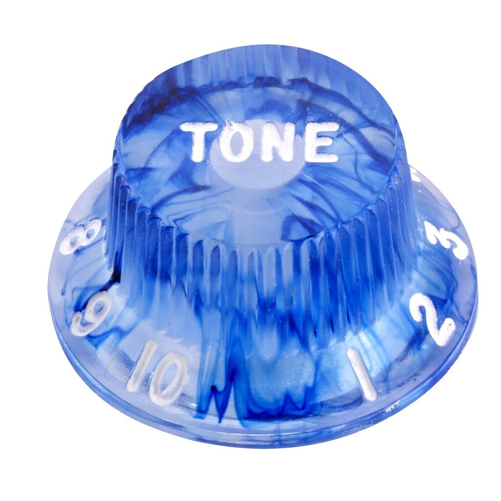 /Haramis Strat Tone Knob, Clear Blue Swirl - Single