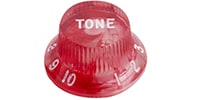  Haramis Strat Tone Knob‚ Clear Red Swirl - Single