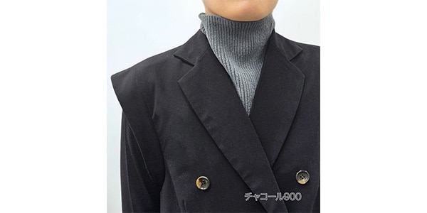 ホットさん ( ﾎｯﾄｻﾝ )  / ネックウォーマー（シングル丈）　チャコール画像2