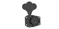HIP SHOT / HB1 Black Short Key Bass Side