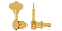 HIP SHOT HB6Y-3/8 MINI CLOVER Key Ultralite Gold