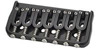 HIP SHOT 7 String Fixed .125 Guitar Bridge Black