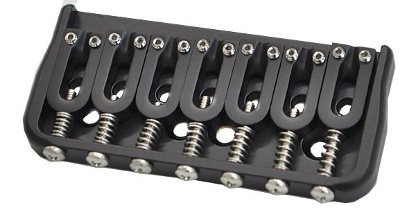 HIP SHOT / 7 String Fixed .125 Guitar Bridge Black