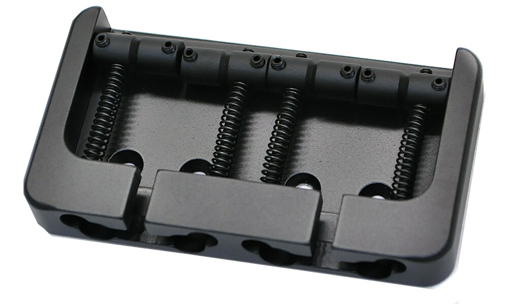 HIP SHOT/4 String B style Bass Bridge 0.750 Aluminum Black