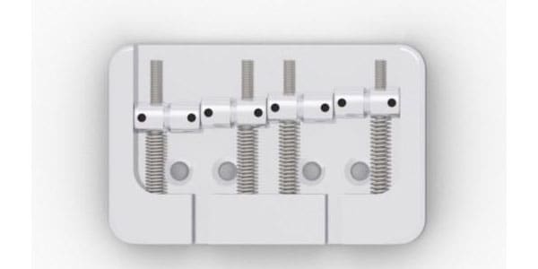 HIP SHOT / 4 String B style Bass Bridge 0.812 Brass Chrome