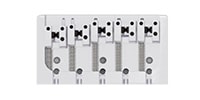 HIP SHOT / 5 String A Style Bass Bridge Chrome .669 Brass