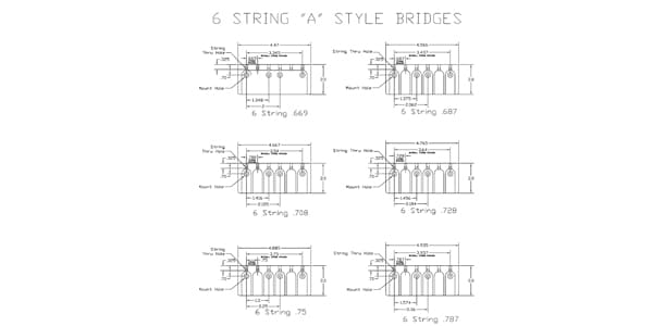 HIP SHOT / 6 Strings A Style Brass .656 Black画像2