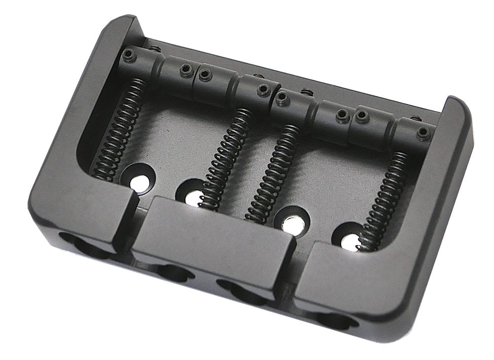 HIP SHOT/4 String B style Bass Bridge 0.669 Aluminum Black