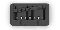 HIP SHOT / 4 String B Style Bass Bridge Brass FM2 Black