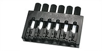 HIP SHOT 6 STRING HEADLESS BASS SYSTEM BRIDGE ONLY BLACK .656