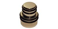 HIP SHOT O-ring two-piece stacked knob Chrome