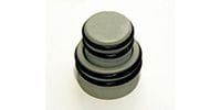 HIP SHOT O-ring two-piece stacked knob Satin