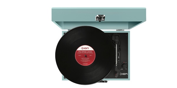 ION AUDIO ( アイオンオーディオ ) Vinyl Transport Blue トランク型レコードプレーヤー 送料無料 | サウンドハウス