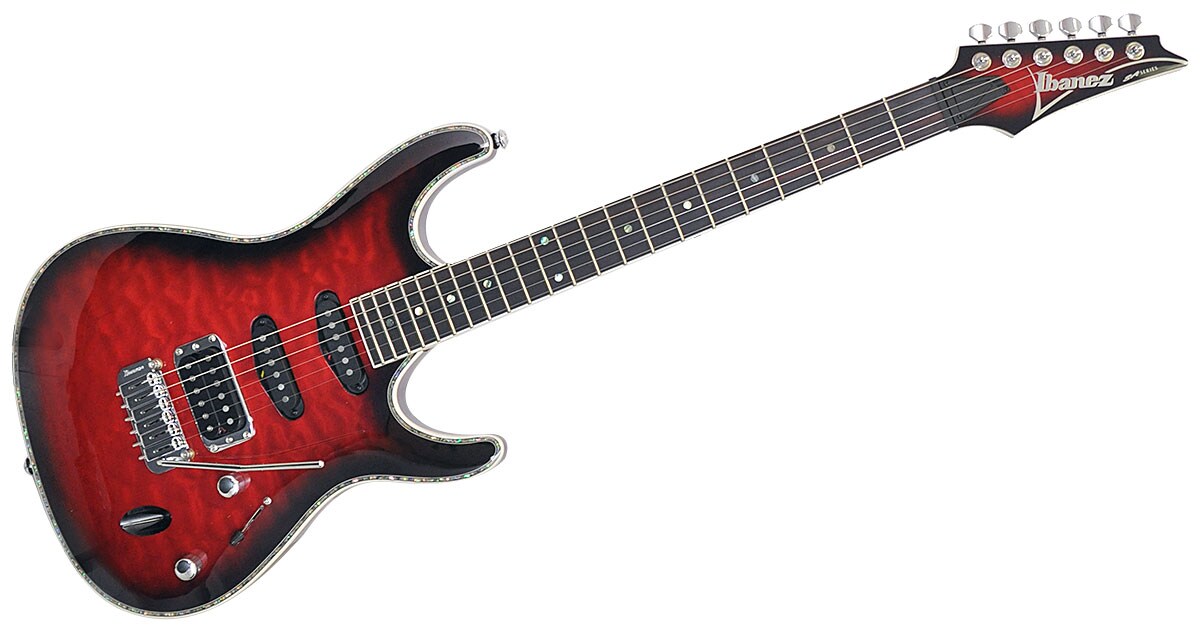 IBANEZ/SA360QM Transparent Red Burst