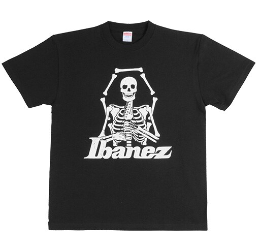 IBANEZ/スカルTシャツ ブラック Lサイズ IBAT004L